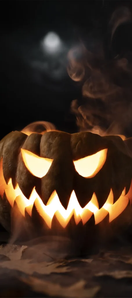spooky-halloween-pumpkin-glowing-face