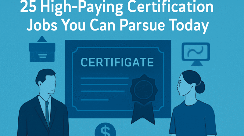 25 High-Paying Certification-Backed Roles to Boost Your Career in 2025