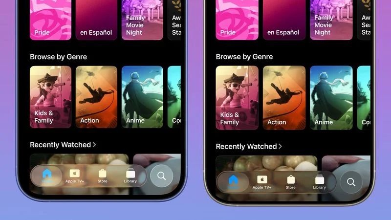 iOS 26 Liquid Glass Design Changes: Beta 2 vs. Beta 3 Visual Deep Dive 6 apple tv app ios 26 beta 3 - Tech Guidely