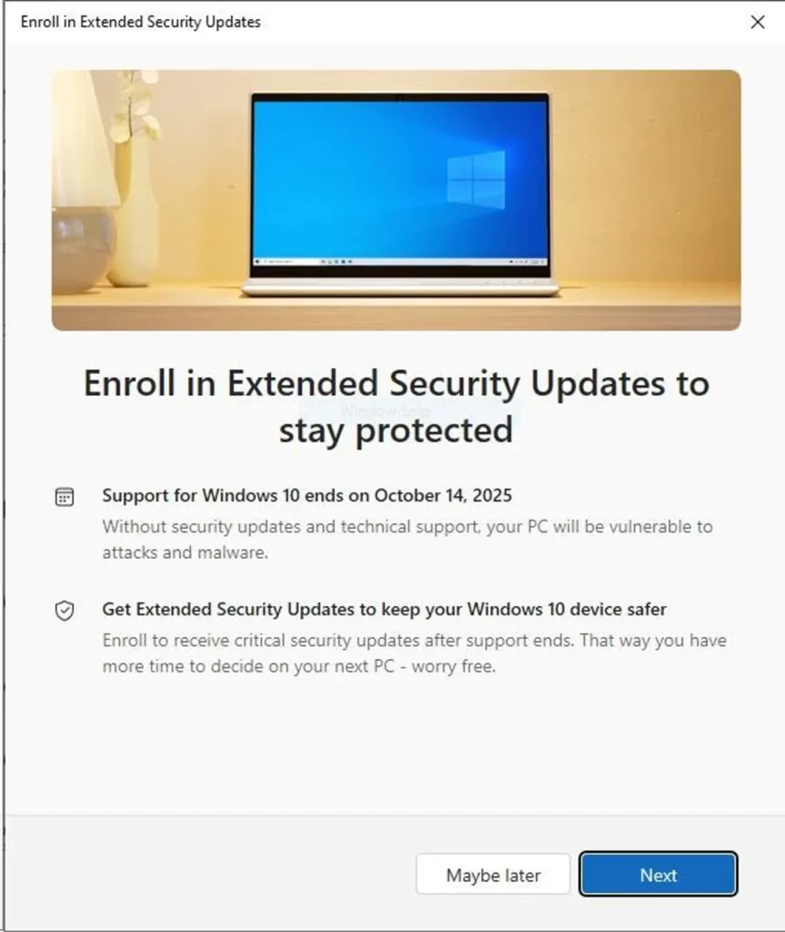 How to Get Free Windows 10 Security Updates Through October 2026 3 Use Windows Backup to Get Free ESU